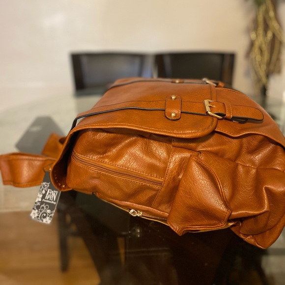 Vachetta Fashion Bag – Leather Backpack - Tan / Brown - Picture 9 of 10